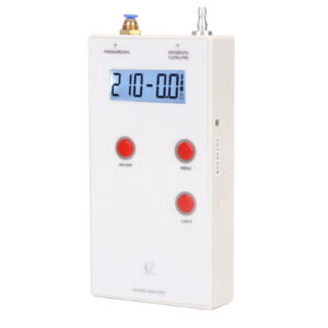 Portable Oxygen Analyzer 3-in-1 Gas Purity Flow Pressure with LCD Backlit Display Oxygen Purity Tester Rechargeable Battery
